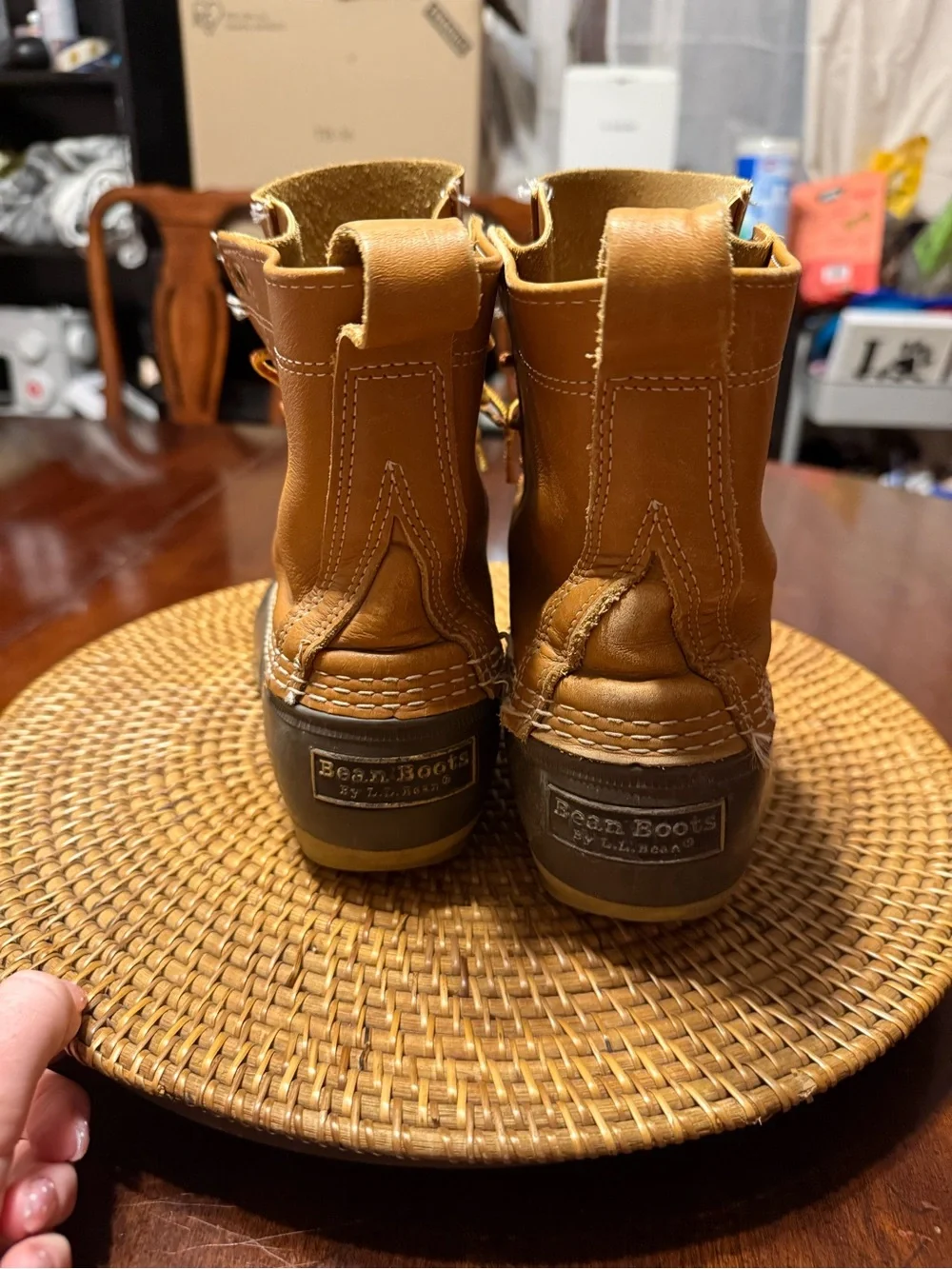 L.L. Bean Brown and Dark Women’s Winter/Rain Boots Duck - Picture 7 of 11